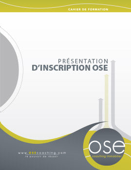 MEMBRE ONE-ON-ONE SEULEMENT - Présentation d’inscription : 24, 25 et 26 septembre 2025